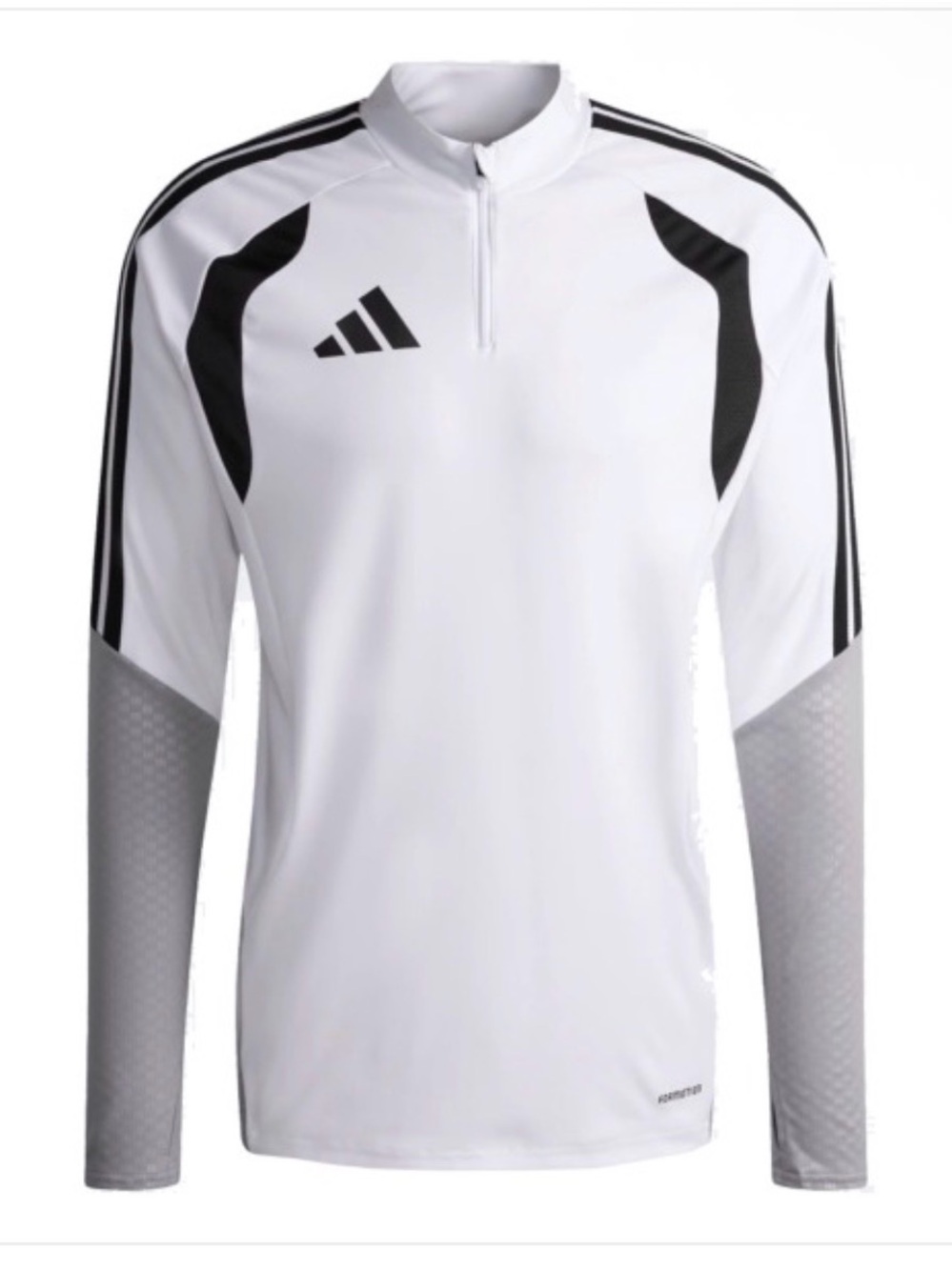 adidas White & Black Tiro26 Training Quarter-Zip Top